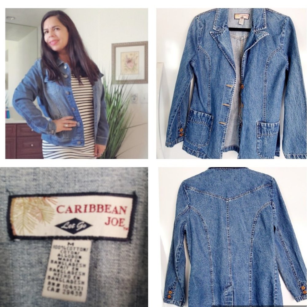 Caribbean Joe Cute Jean Jacket